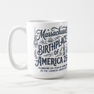 Caneca De Café Massachusetts: Berço da América 250