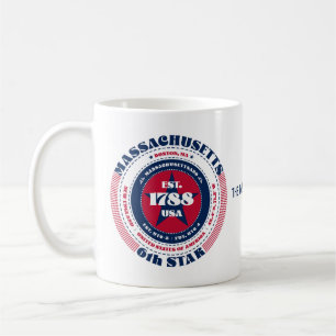 Caneca De Café Massachusetts Circular Monograma Mug