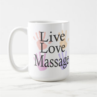Caneca De Café Massage Live Love Mug Gift