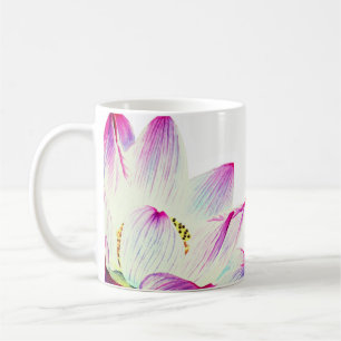 Caneca De Café Massagem enchida luz Etheral da ioga de Lotus