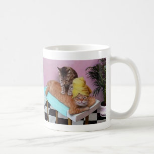 Caneca De Café Massagem engraçada do gato