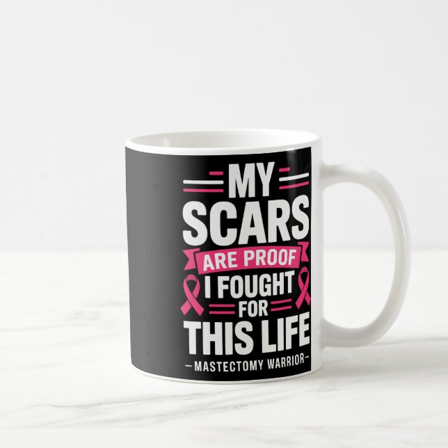 Caneca De Café Mastectomia Mulheres Canceres Engraçadas (Direita)