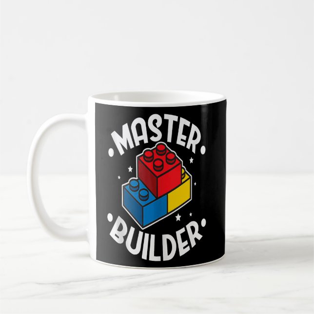 Caneca De Café Master Builder Building Blocks Homens Mulheres Jov (Esquerda)