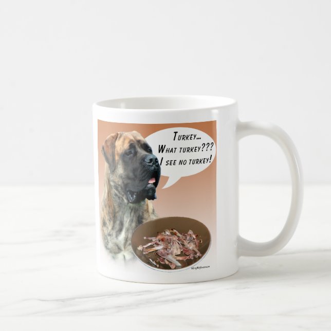 Caneca De Café Mastiff (brindle) Turquia (Direita)