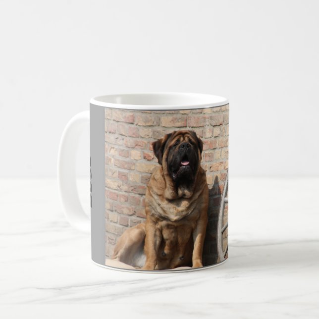 Caneca De Café  Mastiff englische Dogge Vatertag  (Frente Esquerda)