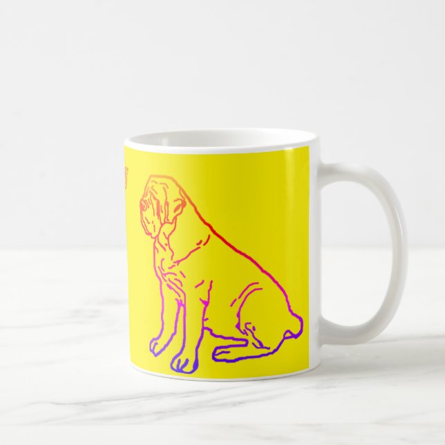 Caneca De Café Mastiff Pilou Kaffeetasse (Direita)