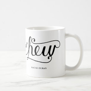 Caneca De Café mastigação de caligrafia