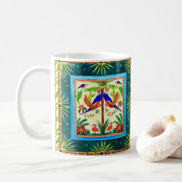 Caneca De Café Mata cerâmica com design de floresta amazônica