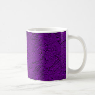 Caneca De Café Mata de café roxa de Petunias Esculpida