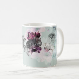 Caneca De Café Mata De Cerâmica Floral Elegante, Presente Inspira