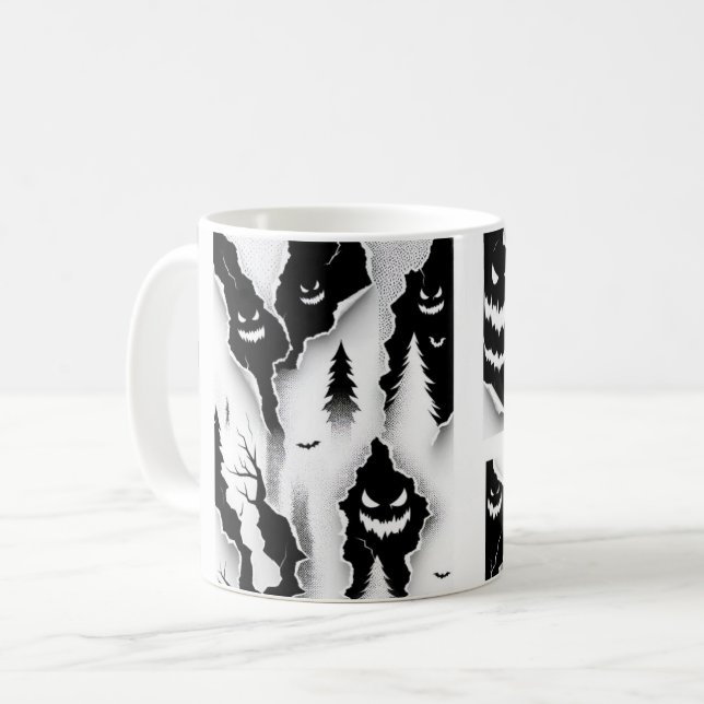Caneca De Café Mata Florestal Spooky (Frente Esquerda)