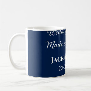 Caneca De Café Match de casamento feito no paraíso favorece o azu