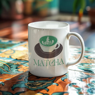 Caneca De Café Matcha Boba Tea