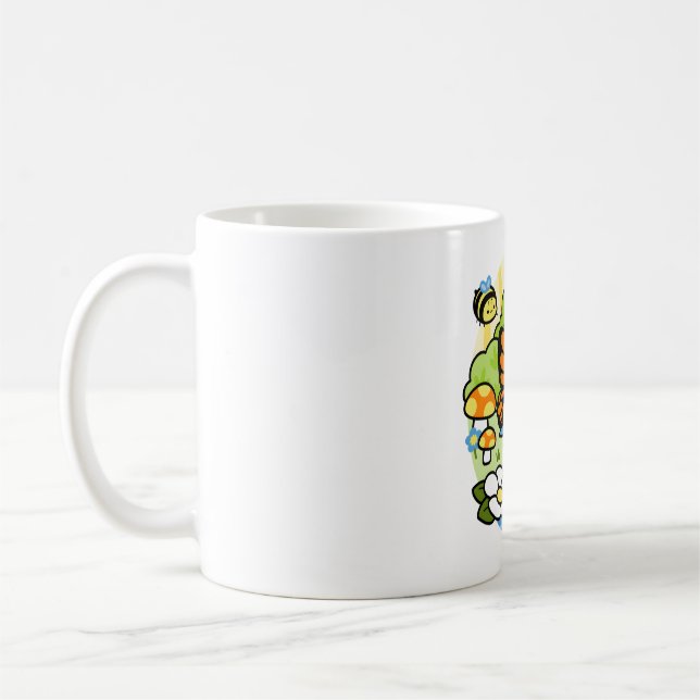 Caneca De Café Matcha de aves mágicas - Retrato (Esquerda)