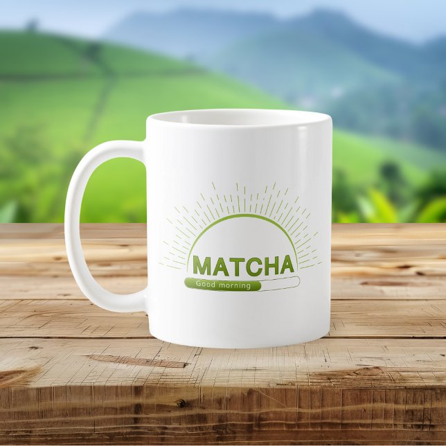 Caneca De Café Matcha Lover Good Morning Green Mug (Criador carregado)