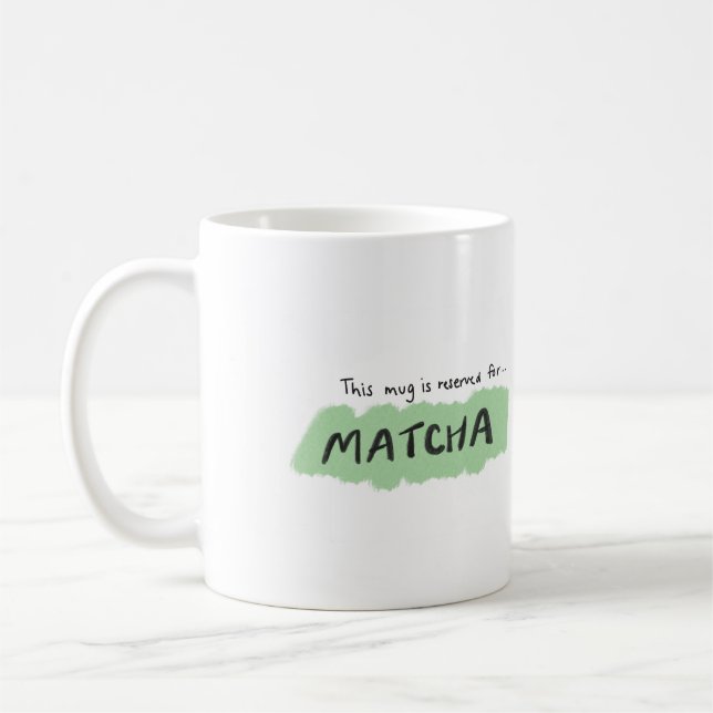 Caneca De Café Matcha Lover, Mug Illustration (Esquerda)