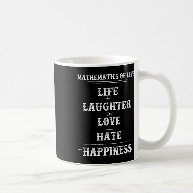 Caneca De Café Matemática Da Vida Equação Complexa Fórmula Matemá (Direita)