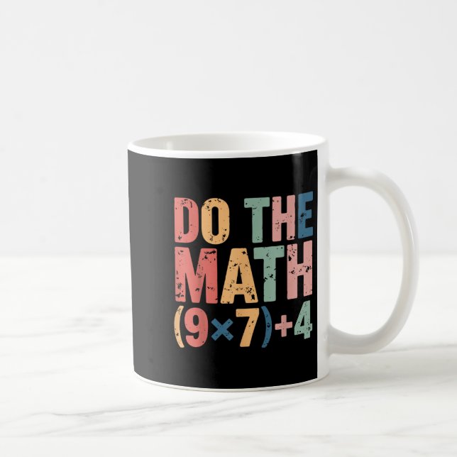 Caneca De Café Matemática Divertida 67 Meme Seis Sete (Direita)