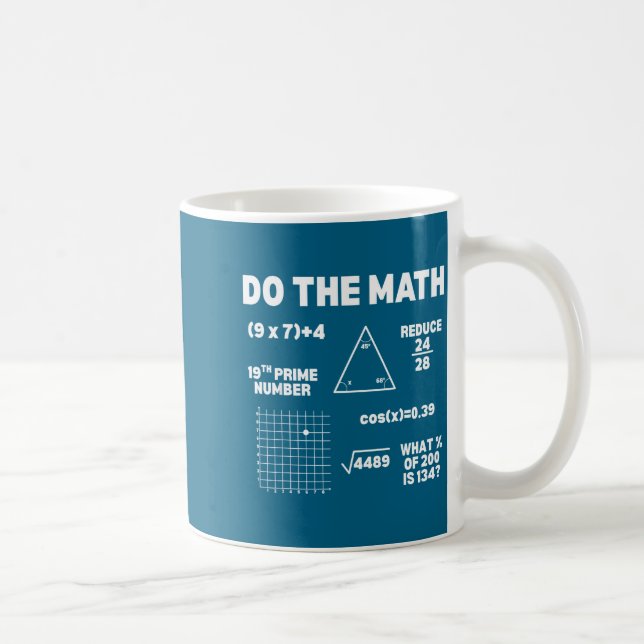 Caneca De Café Matemática Divertida 67 Meme Seis Sete (Direita)