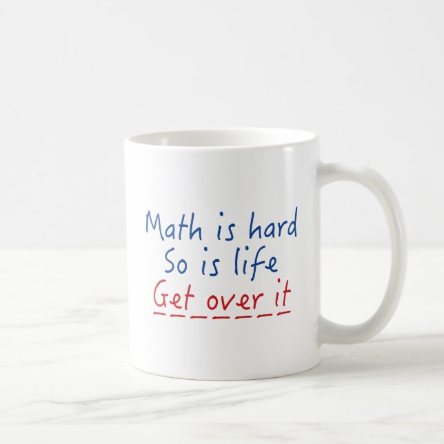 Caneca De Café Matemática É Difícil (Direita)
