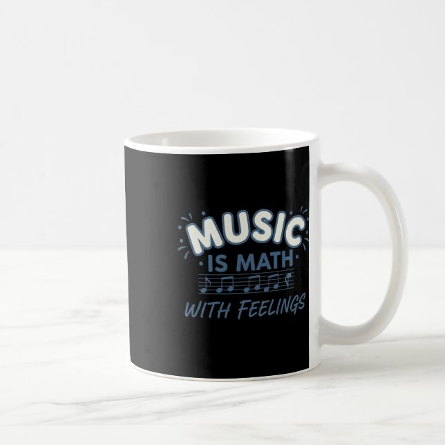 Caneca De Café Matemática Musical Com Sentimentos Citação de Prof (Direita)