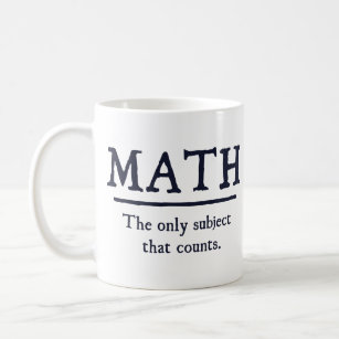Caneca De Café Matemática O Único Assunto Que Conta
