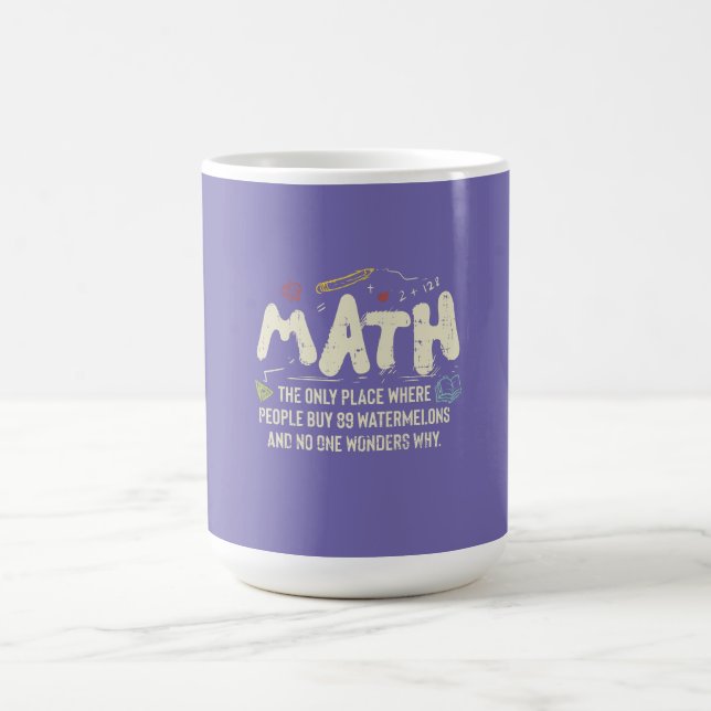 Caneca De Café Matemática Professor de Matemática Presente (Centro)