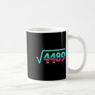 Caneca De Café Matemática Radical 4489, Números de Donut Divertid