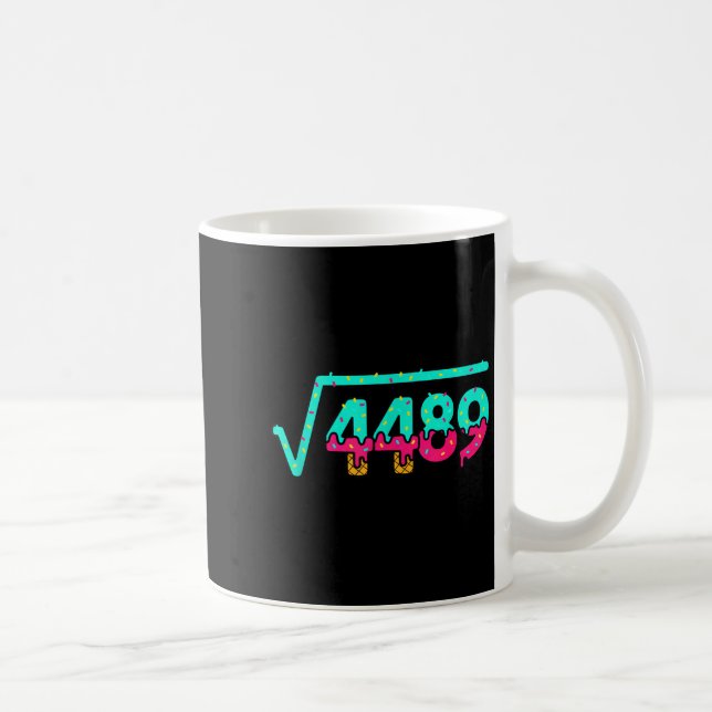 Caneca De Café Matemática Radical 4489, Números de Donut Divertid (Direita)