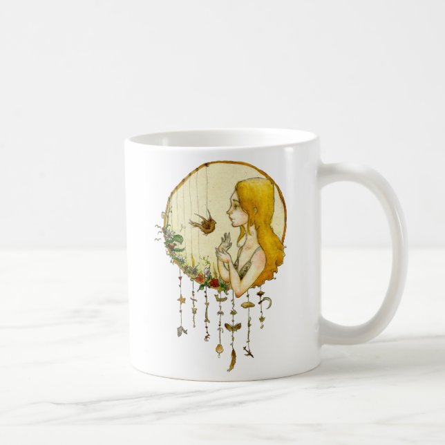 Caneca De Café Material de Joanna Newsom Dreamcatcher (Direita)