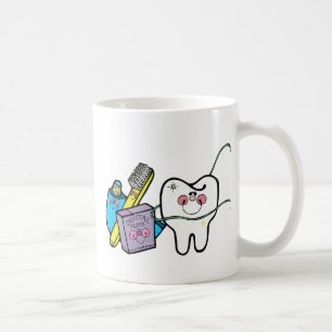 Caneca De Café Material dental para dentista dia o 6 de março
