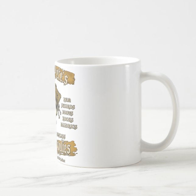 Caneca De Café Material pirata de Pegleg Pete (Direita)