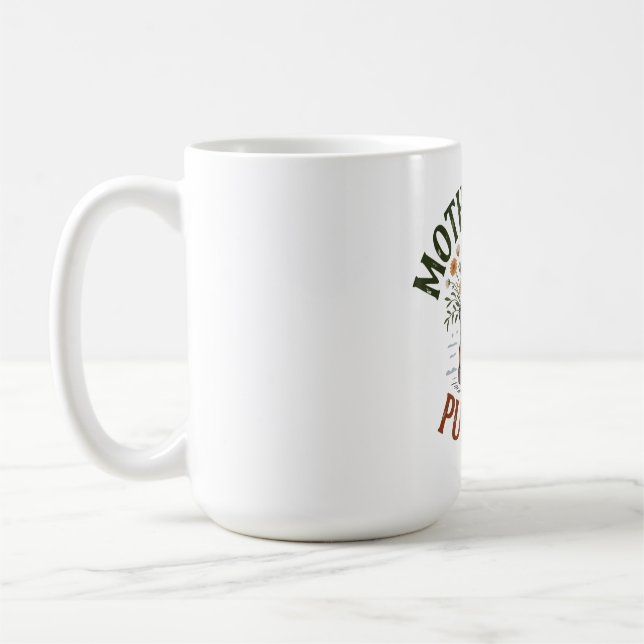 Caneca De Café Maternidade: Pura Garra (Esquerda)