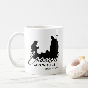 Caneca De Café Mateus 1:23 Emmanuel Deus Conosco Natividade