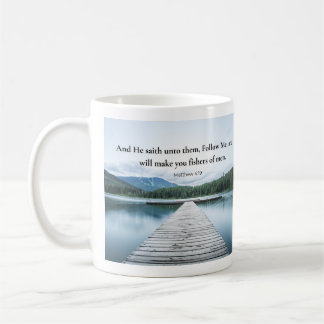 Caneca De Café Mateus 4:19 Jesus Disse Segui-Me Versículo Bíblico