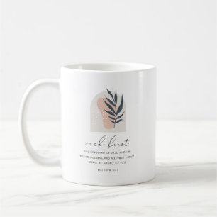 Caneca De Café Mateus 6:33 Busque Primeiro