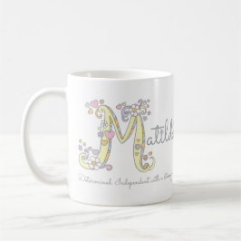 Caneca De Café Matilda significa monograma M mug