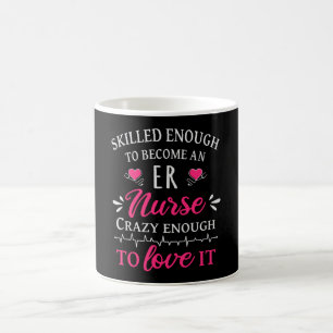 Caneca De Café Matou o suficiente para se tornar enfermeira ER