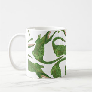 Caneca De Café Matriz Crocodilo White Watercolor