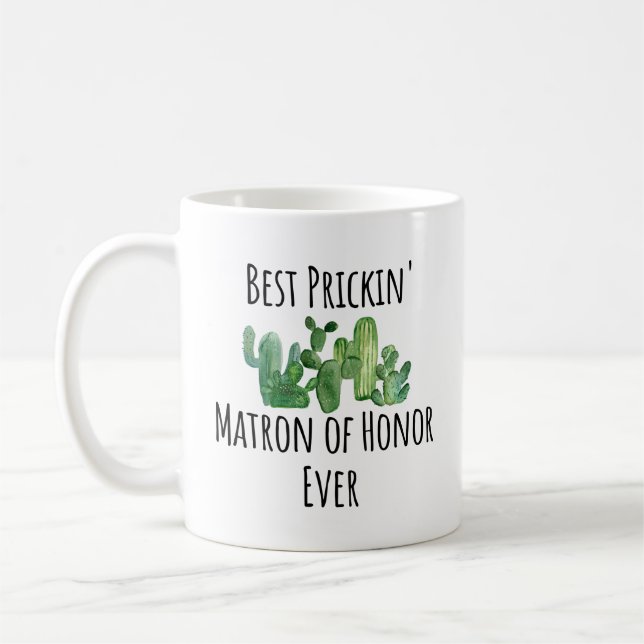 Caneca De Café Matron da Noiva de Casamento de Honra (Esquerda)