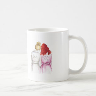 Caneca De Café Matrona da honra? O vermelho da noiva do bolo de