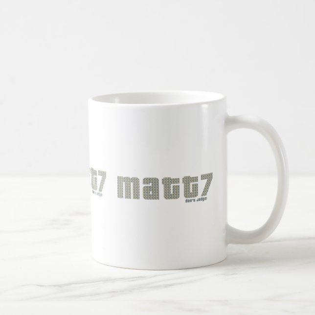 Caneca De Café Matt7 - Não julgue Mug (Direita)