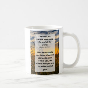 Caneca De Café Matthew 28:20 Estou sempre contigo