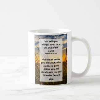 Caneca De Café Matthew 28:20 Estou sempre contigo