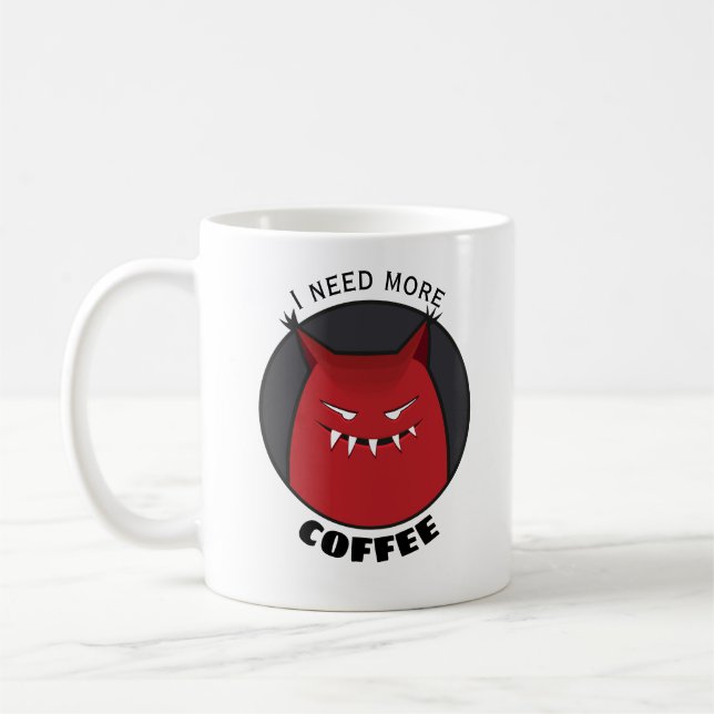 Caneca De Café Mau de café gótico no Halloween (Esquerda)