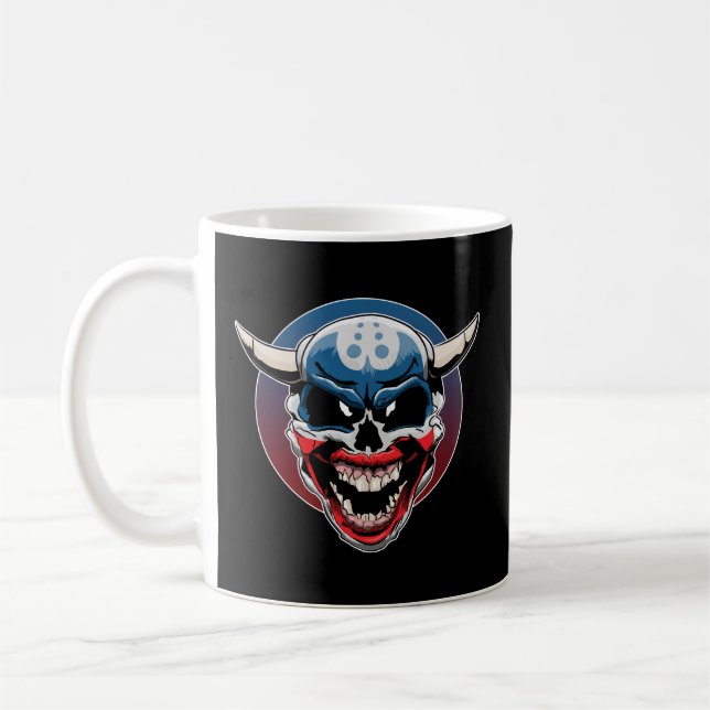 Caneca De Café Mau Demon Clown Skull (Esquerda)