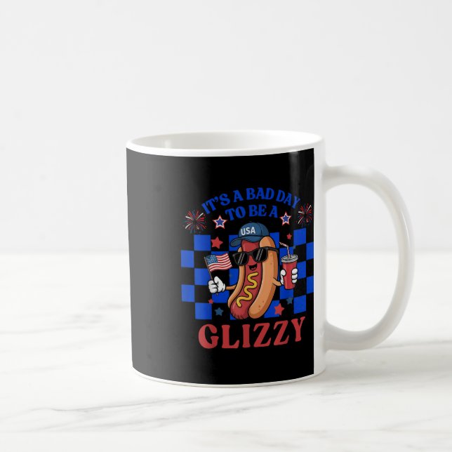 Caneca De Café Mau Dia Para Ser Um Glizzy Engraçado 4 De Julho Ca (Direita)