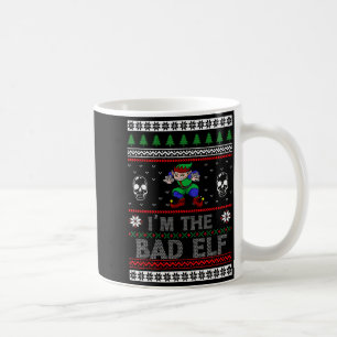 Caneca De Café Mau Elfo Natal Feio Para Amante de Elfos
