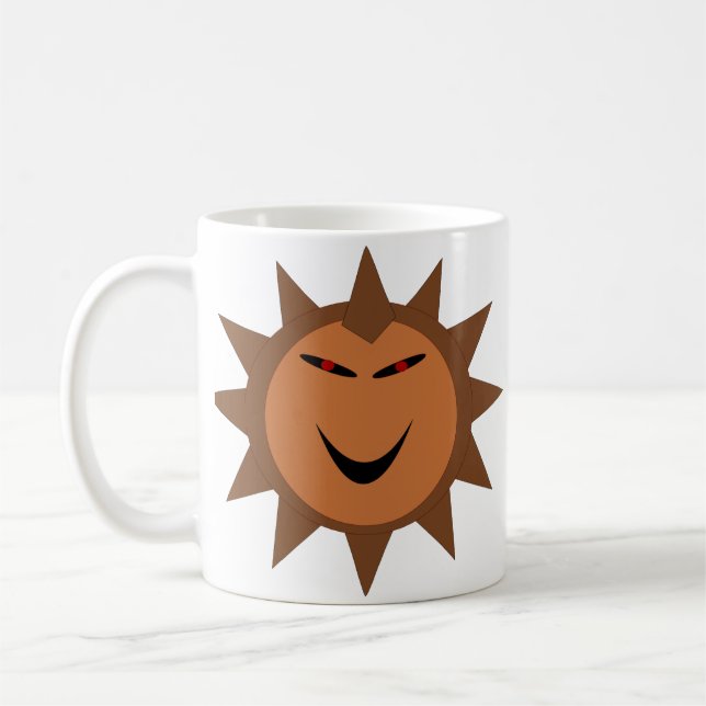 Caneca De Café Mau Hedgehog Kawaii Gótico Halloween Mug (Esquerda)