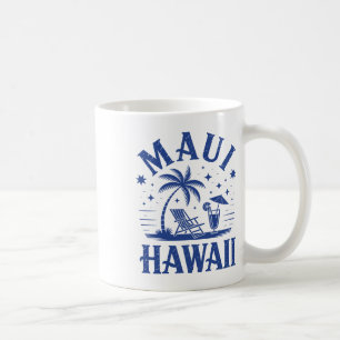 Caneca De Café Maui Havaí Surf Vintage Praia Surfismo Anos 70 Ret